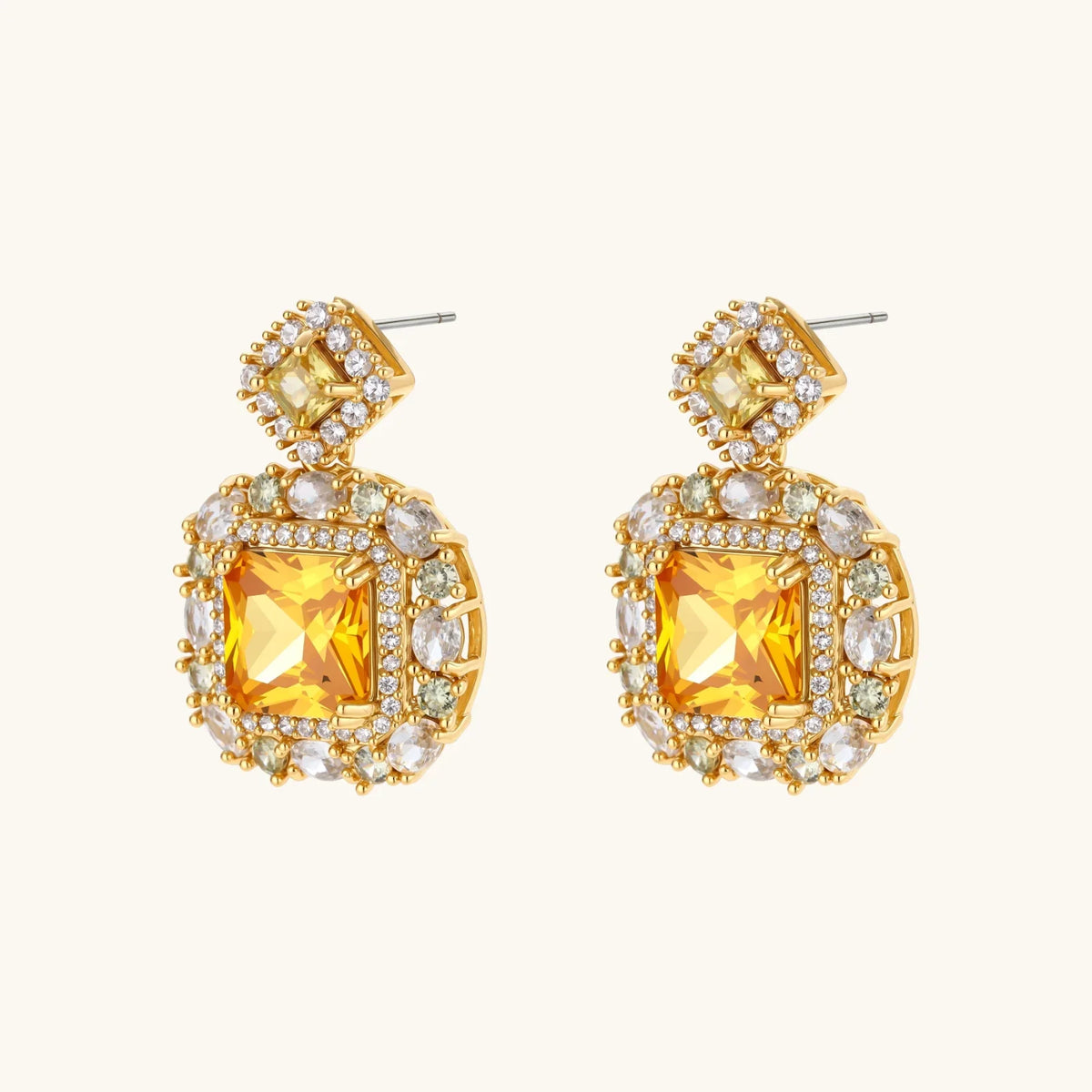 Goldenes Quadrat Luxus-Set