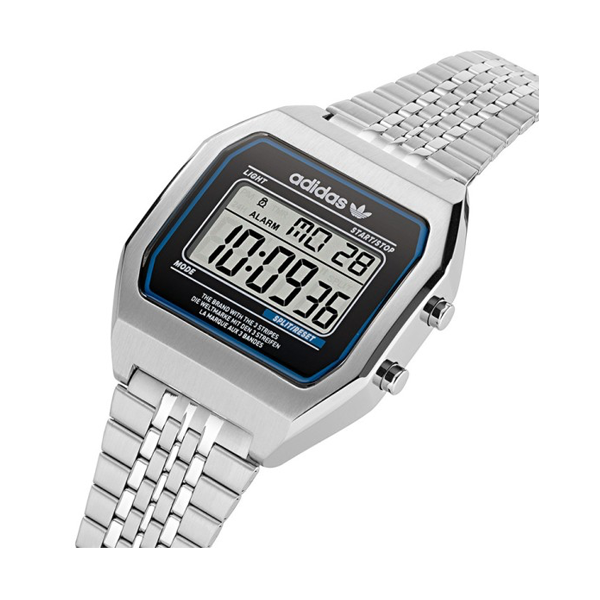 Adidas Digitale Damenuhr – Edelstahl, 36 mm