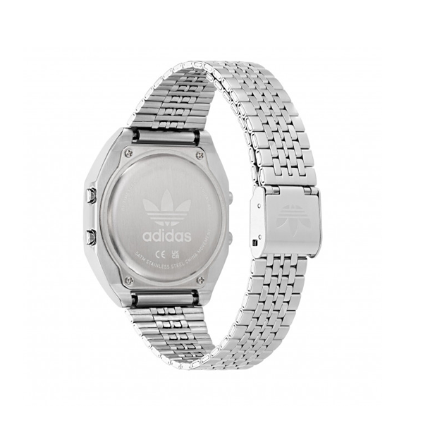 Adidas Digitale Damenuhr – Edelstahl, 36 mm