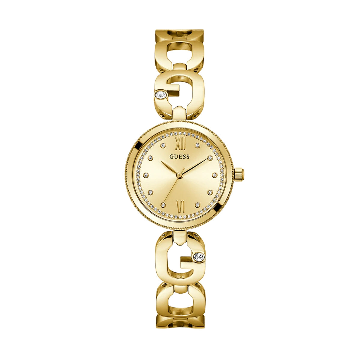 Guess Damenuhr – Gold, 30 mm